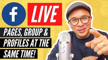 HOW TO GO LIVE on your Facebook Page and Group at the Same Time