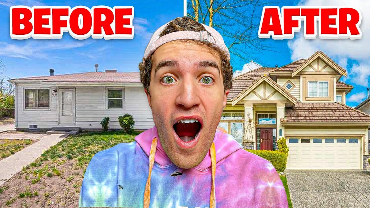 Transforming OUR Entire HOUSE in 24 Hours! **Complete Makeover** - YouTube