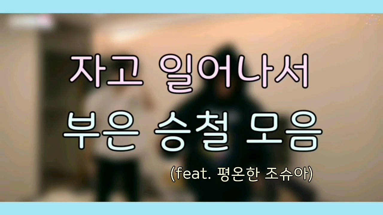 [세븐틴/에스쿱스] 자고 일어나서 부은 승철 모음(feat. 평온한 조슈아)