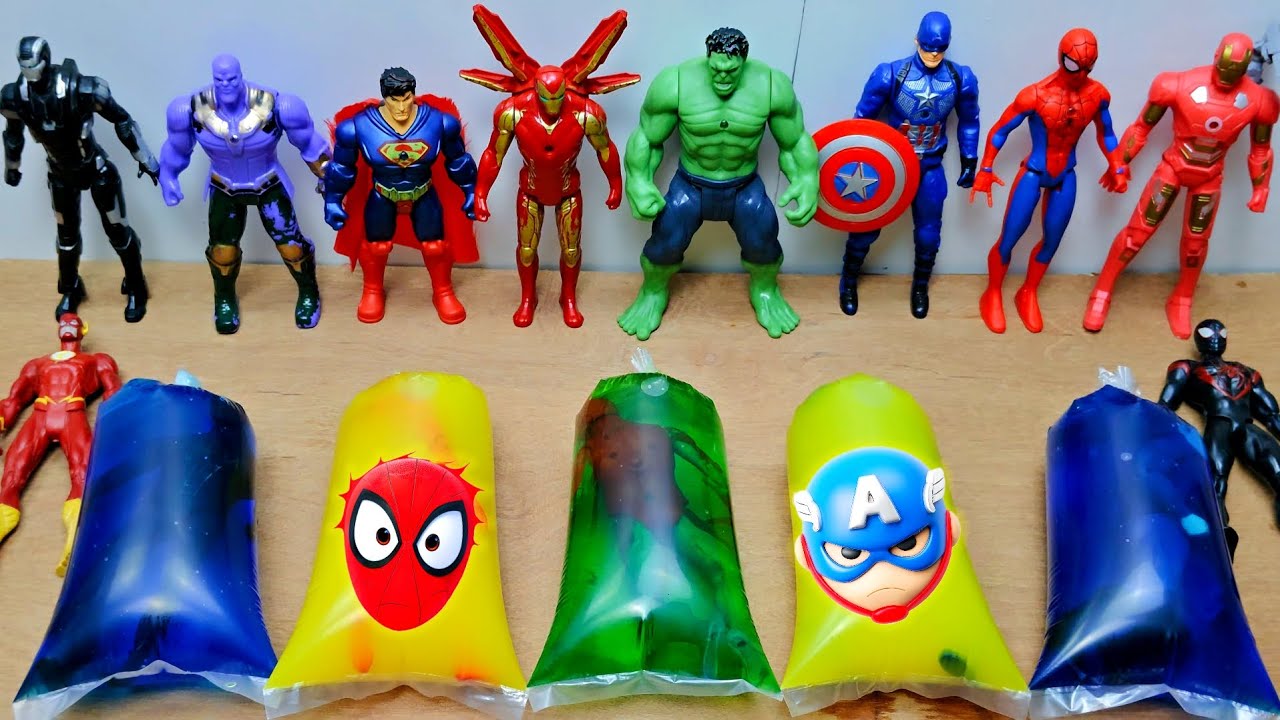 AVENGERS TOYS/Action Figures #22/Unboxing/Cheap Price/Spider-Man, Captain America, Hulk, Batman