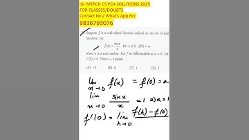 ISI MTech CS PCA 2025 Q15 Solved! Complete Step-by-Step Solution & Final Answer #ISIMTech2025 #PCA