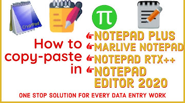 HOW TO COPY PASTE IN MARLIVE NOTEPAD , NOTEPAD PLUS ,Notepad Editor 2020 ,BLEND NOTEPAD Autotyper