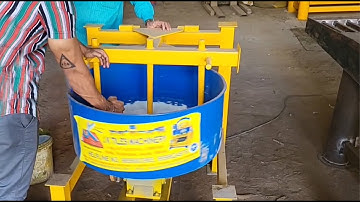 कलर मिक्सिंग मशीन  |   Top Layer Color Mixer Machine Paver Block Pan Mixer | IN ODISHA  FACTORY