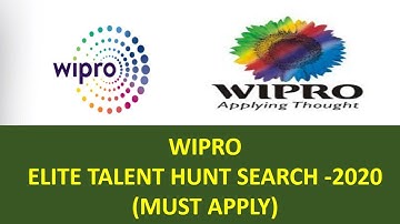 WIPRO ELITE NATIONAL TALENT HUNT-2020 II Official