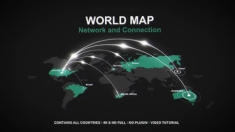 After Effects Template: World Map - Network