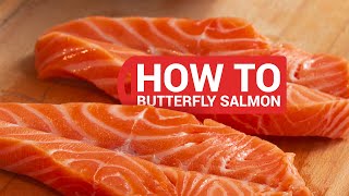 How to butterfly a salmon fillet | 60 second tips with Olivia