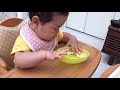 【はじめてシリーズ】7ヶ月の赤ちゃん はじめてのたまごボーロ
