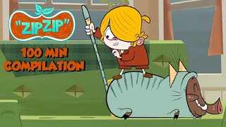 Zip Zip *Not easy to be a kittycat* 100 min Season 2  COMPILATION [HD] Cartoon for kids