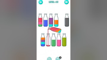 water sort puzzle game level 35 sloved #shorts