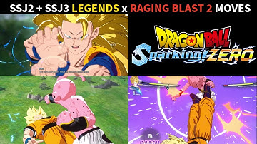 Goku SSJ2 + SSJ3 Dragon Ball Legends x Raging Blast 2 Moves 💥| Dragon Ball Sparking Zero Mod