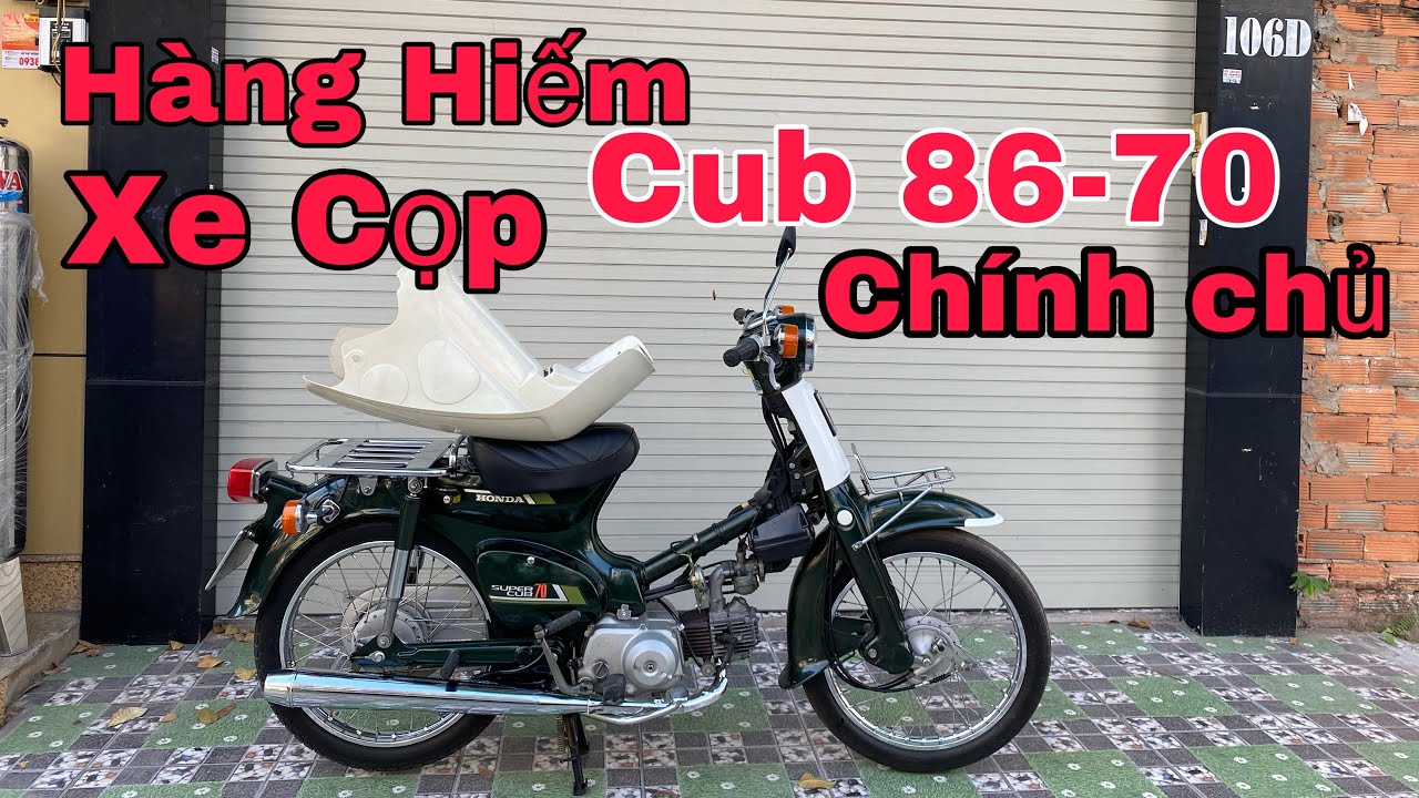 Xe Honda Cub 86 Màu Bích Đèn Bông  Zin Từ A Đến Z