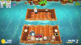 Overcooked 2 : Single Player 4 Star - Level 2-1 (Raccoon Chef)