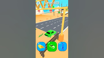 Shape-Shifting 2 GAMEPLAY Level No #603 Walkthrough - New Update Car Racing #Shorts #ShapeShifting