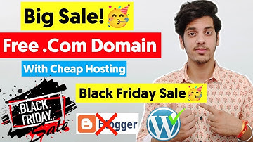 🥳Free .Com Domain (Black Friday Sale) With Cheap Hosting | Best Web Hosting | Wordpress Hosting 2025
