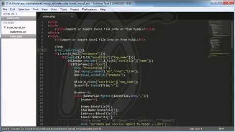 Import or Export Excel File into or from MySQL, 5, Formating MySQL Data, Excel PHP Tutorial