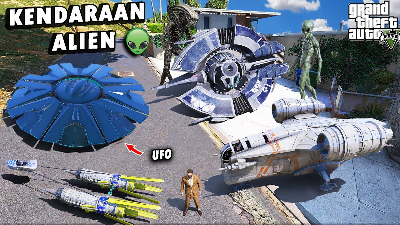 Ada SERANGAN ALIEN !! Aku Berhasil Koleksi SEMUA KENDARAAN ALIEN TERANEH di GTA 5. . .