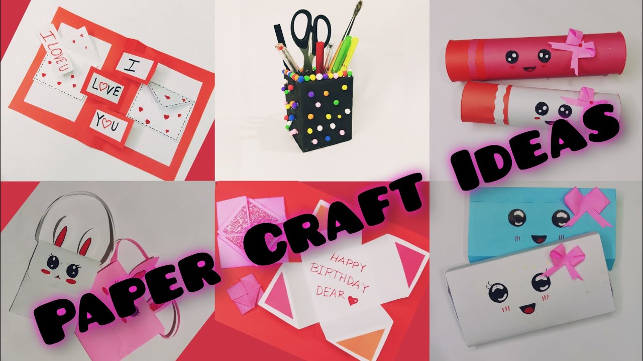 DIY - Paper Craft ideas ll How to make easy and beautiful paper craft ...
