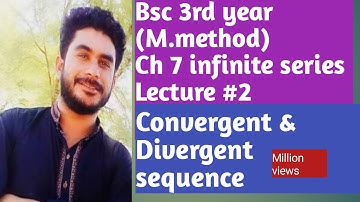 Bsc 3rd year (mathematical method) ch 7 infinite series Lecture 2