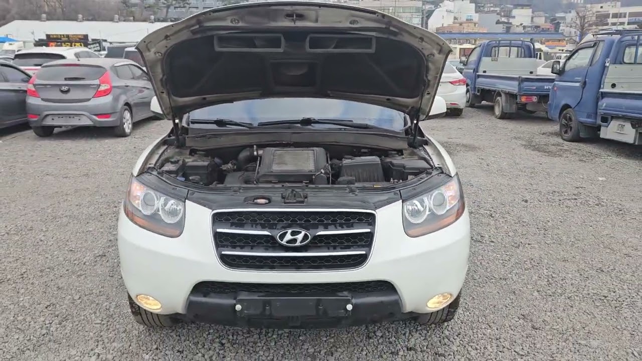 SANTAFE 2009 WHITE 9U469743