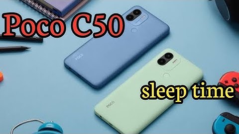 How To Change Lock Screen Time In Poco C50, Auto Screen Off In Poco C50, Sleep Time Change In