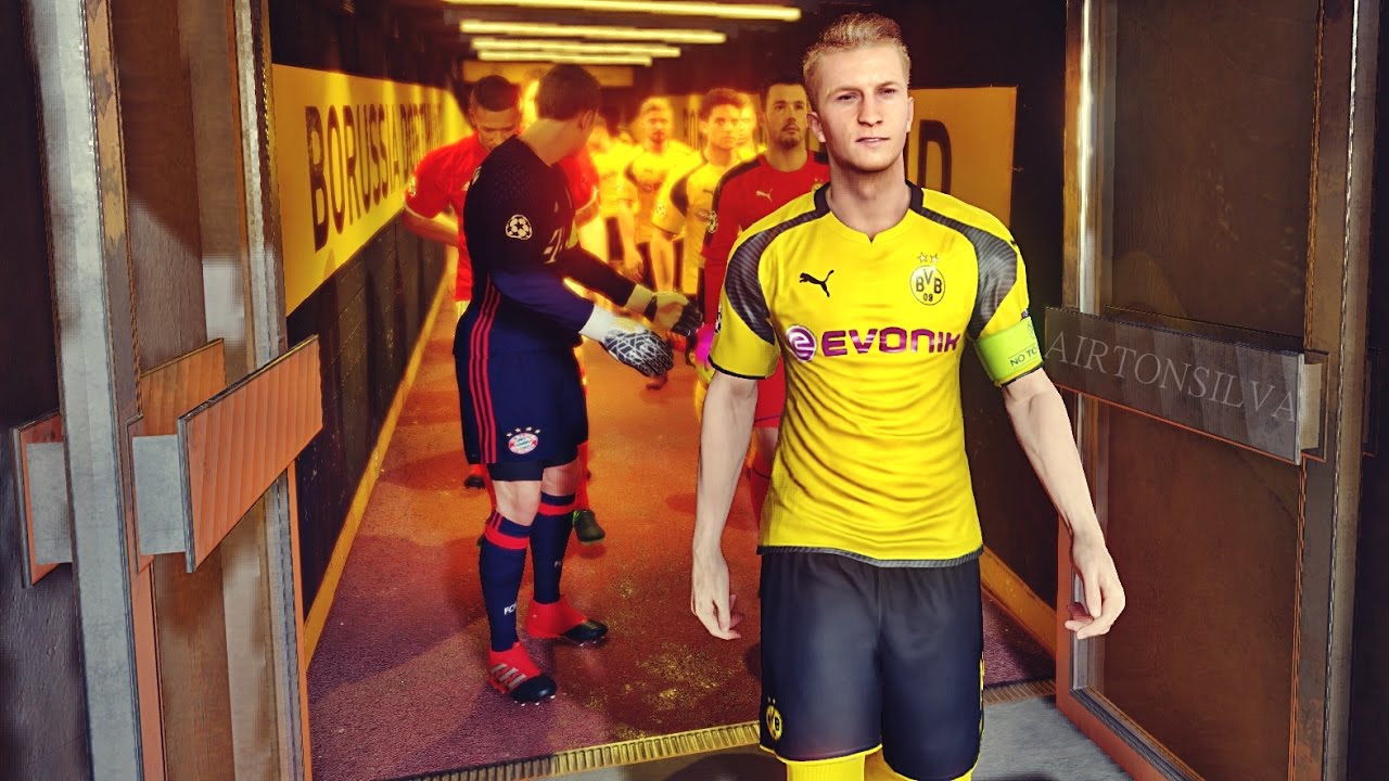 PES 2017 — Боруссия Дортмунд против Баварии Мюнхен | Сигнал Идуна Парк | HD 60 кадров в секунду