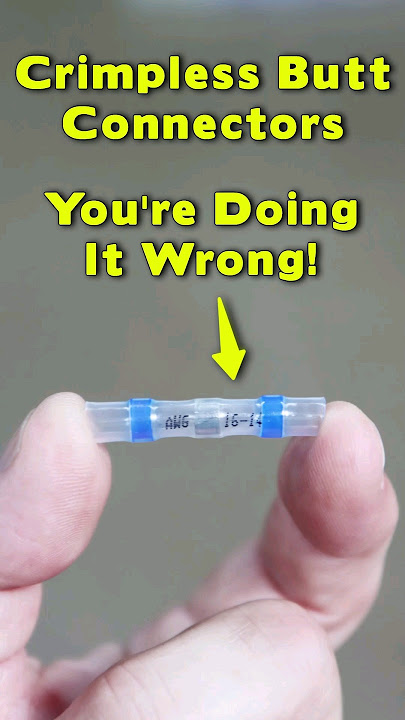 Crimpless Butt Connectors - There's A Better Way!