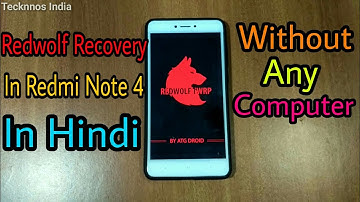 Red Wolf TWRP Recovery | In Redmi Note 4 | Incremental OTA Update | without Computer | In Hindi