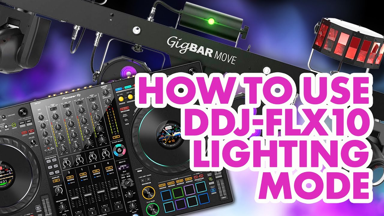 How To Use DJ Lights With The New Pioneer DDJ-FLX10 (Full Demo)