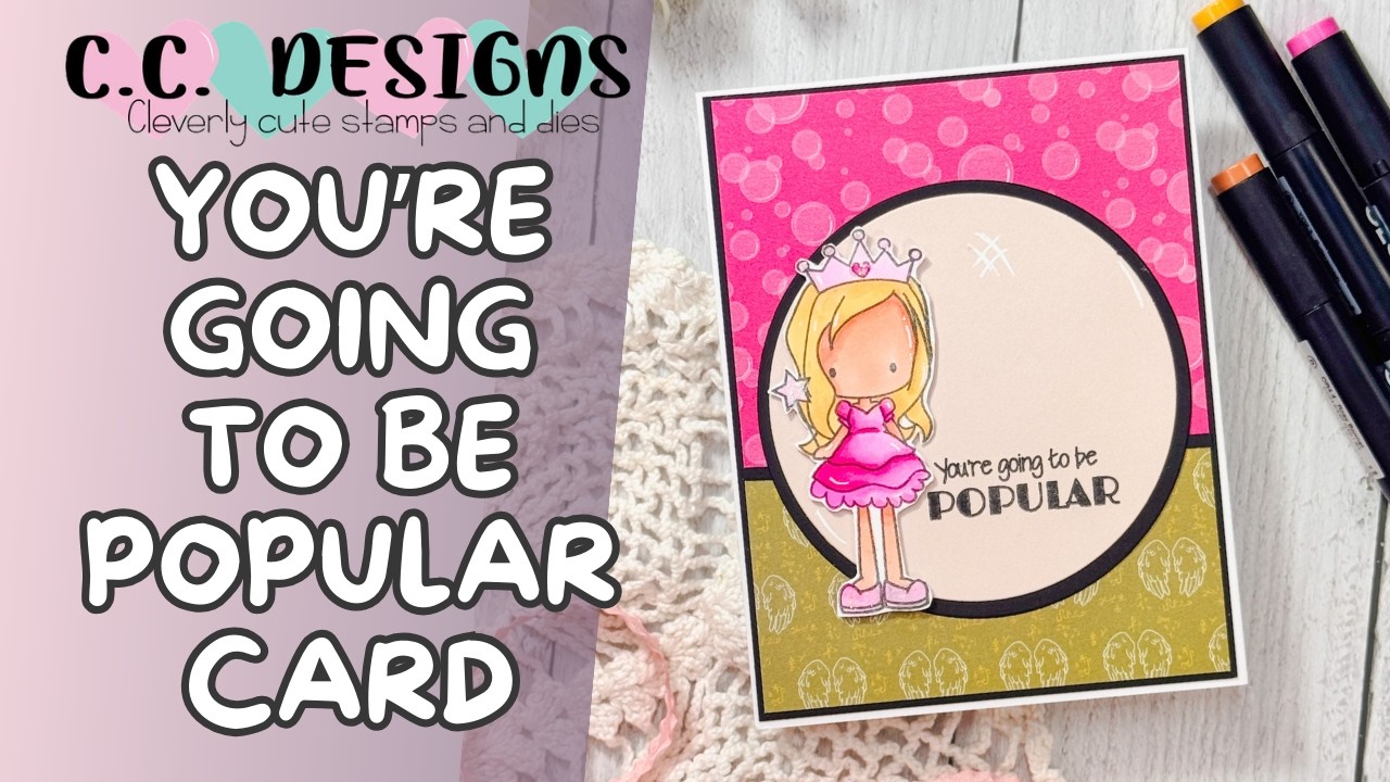 Pink Green Stamp Set | Easy Card Idea