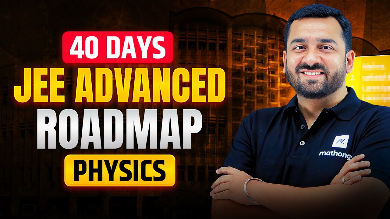 40 Days Strategy for JEE Advanced 2026 Physics | MathonGo - YouTube