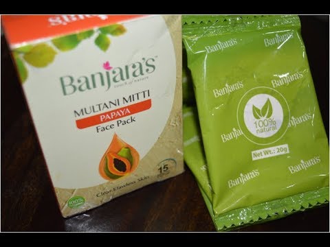 Video: Banjaras Multani + Orangenöl-Reinigung Peeling-Gesichts-Wäsche-Bericht