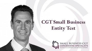 CGT Small Business Entity Test
