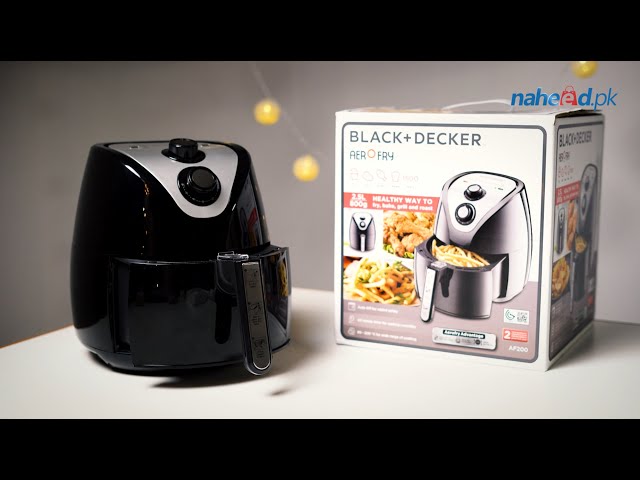 BLACK and DECKER - Manual Air Fryer AerOfry 4 Liter - BLACK Model AF300