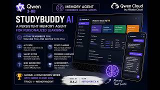 StudyBuddy AI – MemoryAgent | Qwen3-8B | Global AI Hackathon Series with Qwen Cloud 2026