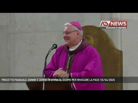 PRECETTO PASQUALE, DONNE E UOMINI IN DIVISA AL DUOMO PER INVOCARE LA PACE | 15/04/2025