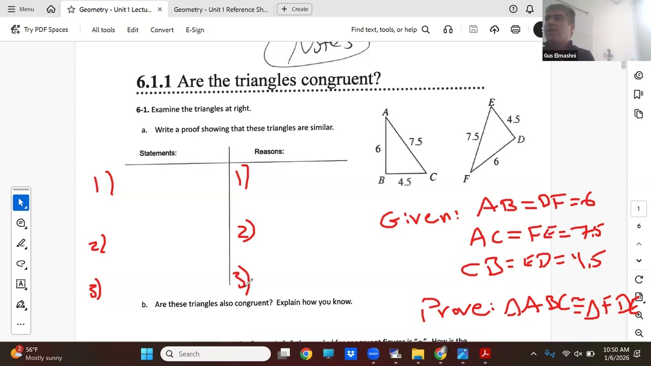 Geometry Unit 1   Lesson 2 Fall 2025