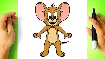 How to DRAW JERRY Mouse - Tom and Jerry
