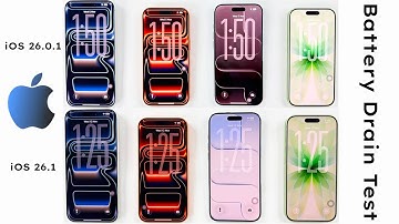 iPhone 17 SERIES - iOS 26.0.1 vs iOS 26.1 Battery Drain Test