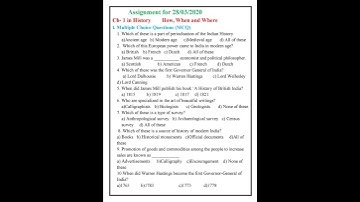 Assignment for 8 PDF