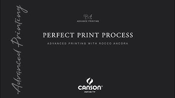 Perfect Printing Process presented by Rocco Ancora
