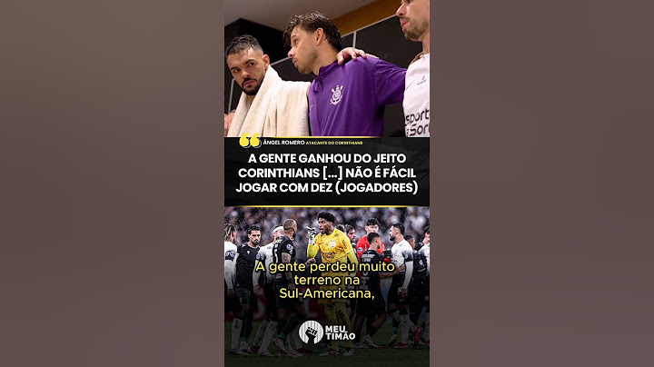DISCURSO DO ROMERO APÓS A VITÓRIA DO CORINTHIANS NA SUL-AMERICANA