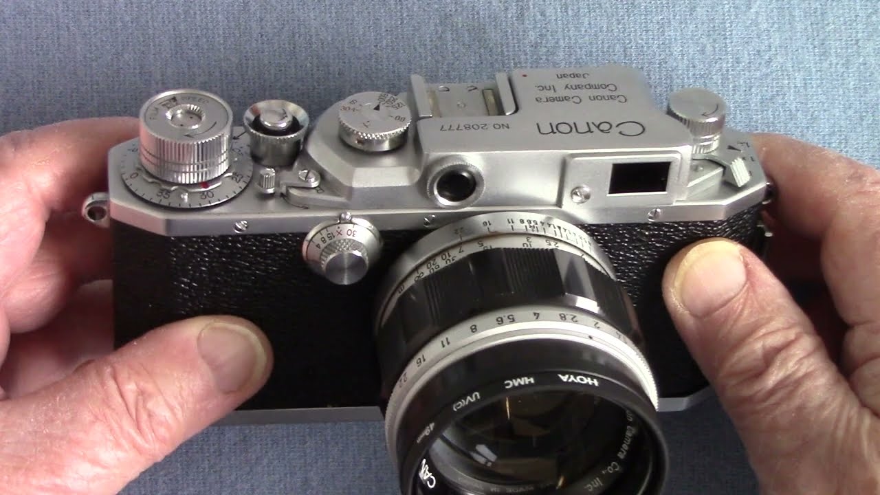 Canon 35mmレンジファインダーカメラ 1955年製 REVIEW : Classic CANON RANGEFINDER Film camera from 1955-56 - YouTube