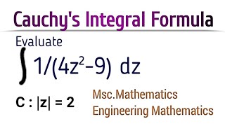  Cauchy's Integral Formula important questions | Msc.Mathematics Lectures 