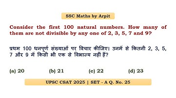 Beschouw de eerste 100 natuurlijke getallen. Hoeveel daarvan zijn niet deelbaar door één van de v...