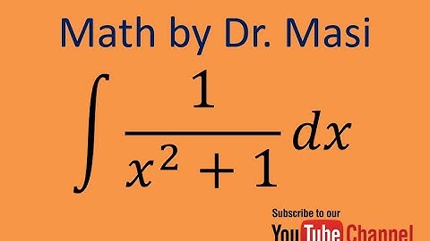 How to integrate 1/(1+x^2), integration by substitution, indefinite integral, calculus