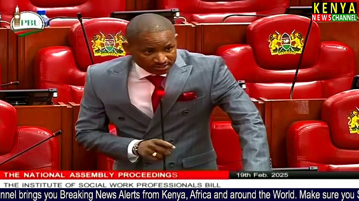 THIS MAN BABU OWINO - Listen to his Brilliant Remarks in Parliament National Assembly