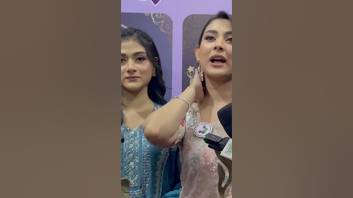 Actress Mehjabin Chowdhury expressed her feelings at the award program with her younger sister #reels