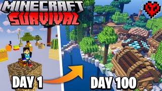 I Survived in Middle of the 3X3 SKYBLOCK in Minecraft Survival (Hindi)