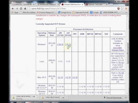 Manual FTDI Driver Install