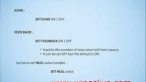 Report creation in SQL*PLUS - wingslive